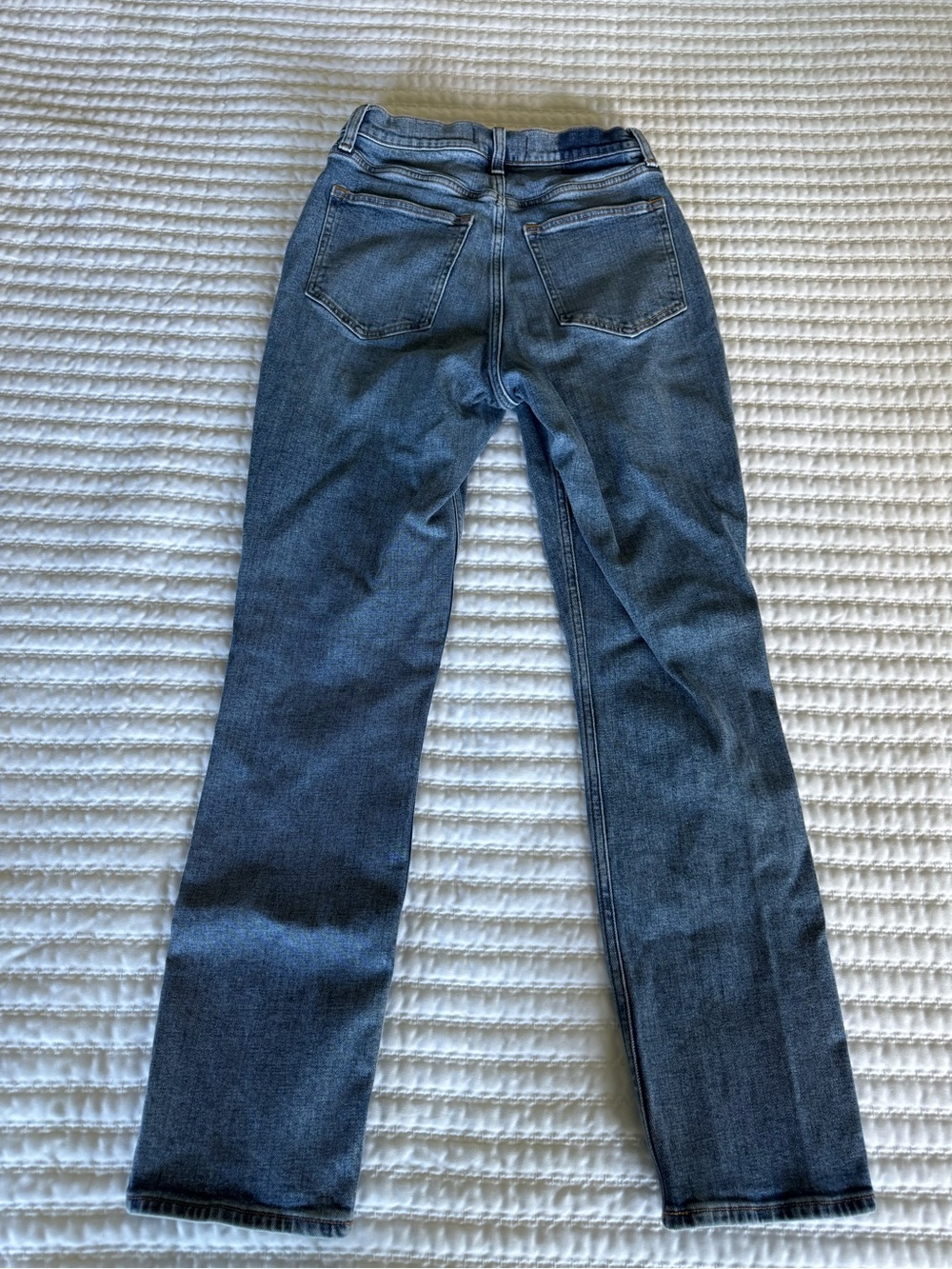 Abercrombie Ultra High Rise 90s Straight Jean Slim - Light Blue (26 Short) - Picture 8 of 9